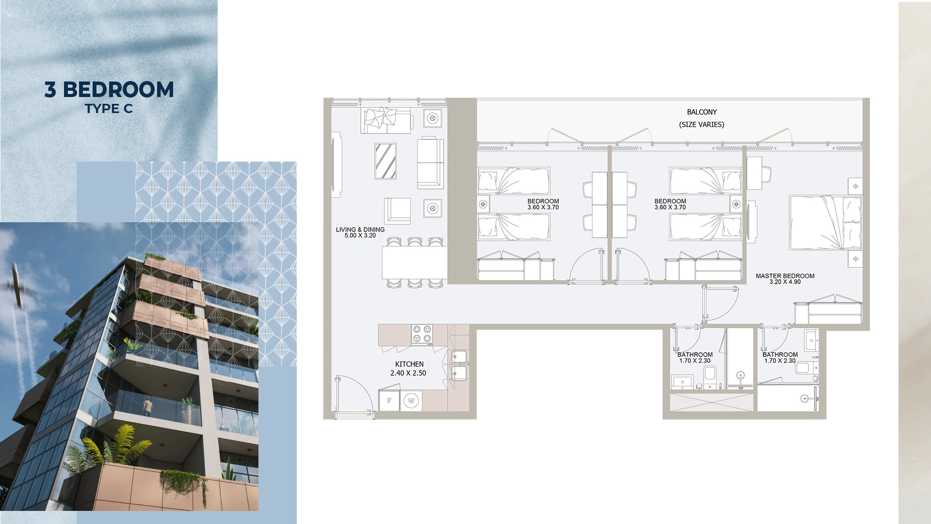 3 BR - Type A